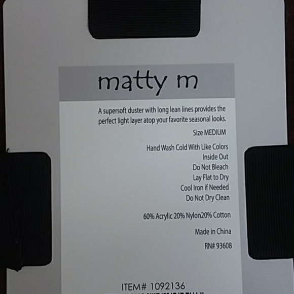 Matty M Women's Open Front Knit Cardigan Sweater - Picture 3 of 3